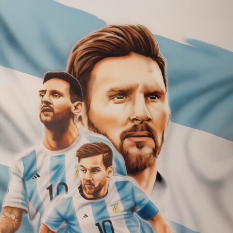 lionel messi ζωγραφικη παιδικό δωμάτιο