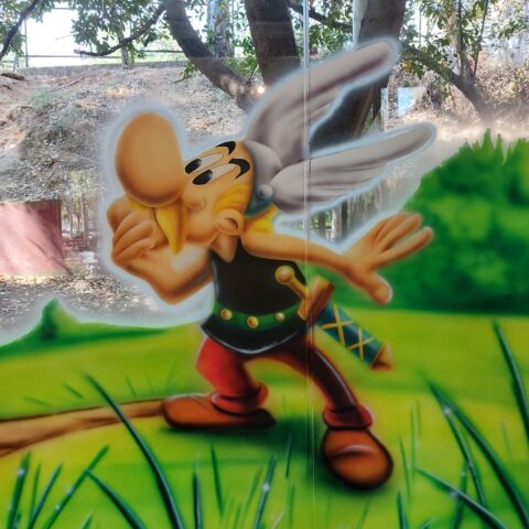 αστερίξ ζωγραφική σε βιτρίνα