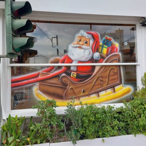 ζωγραφική βιτρίνας