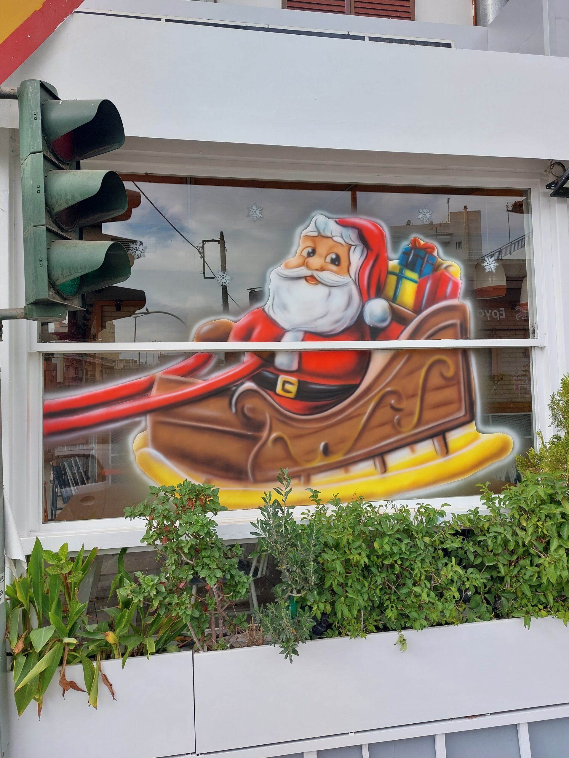 ζωγραφική βιτρίνας