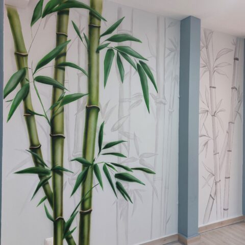 τοιχογραφία σε γυμναστήριο