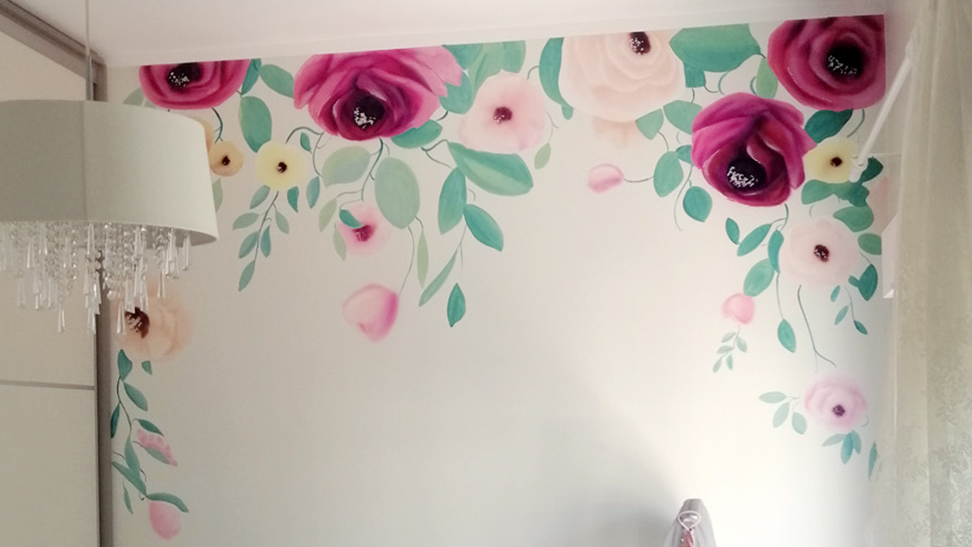 boho τοιχογραφία παιδικού δωματιο