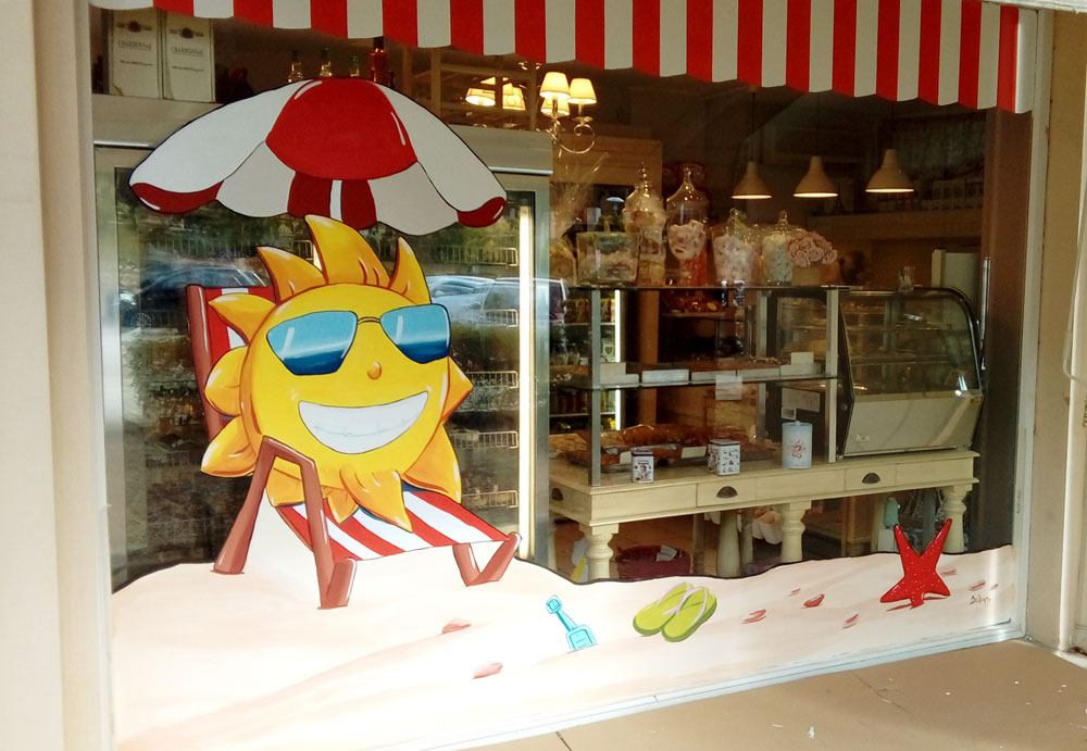 ζωγραφική σε τζάμι