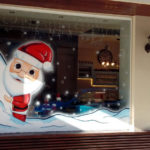 Santa χριστουγεννιάτικη βιτρίνα